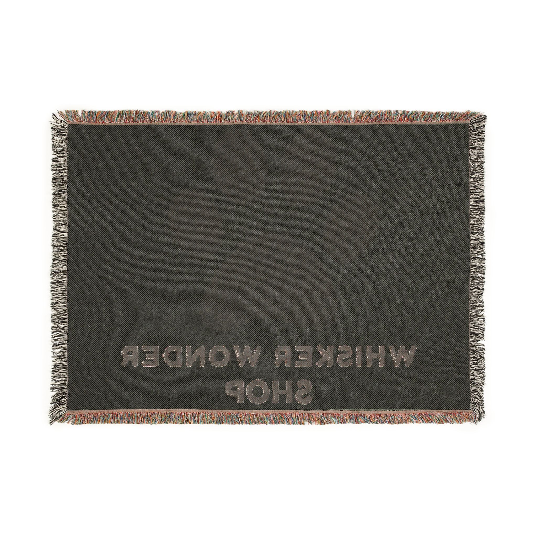 Whisker Wonder Shop Paw Print Woven Blanket