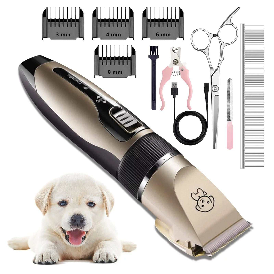 Rechargeable Cordless Dog Clippers | Professional Pet Grooming Kit