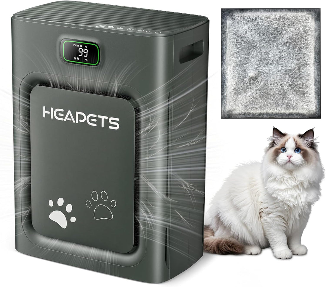 Pet Air Purifier with HEPA Filter Odor Control for Dogs & Cats