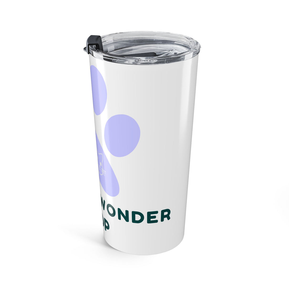 20oz Cat Paw Tumbler — Cute Pet Lover Travel Mug