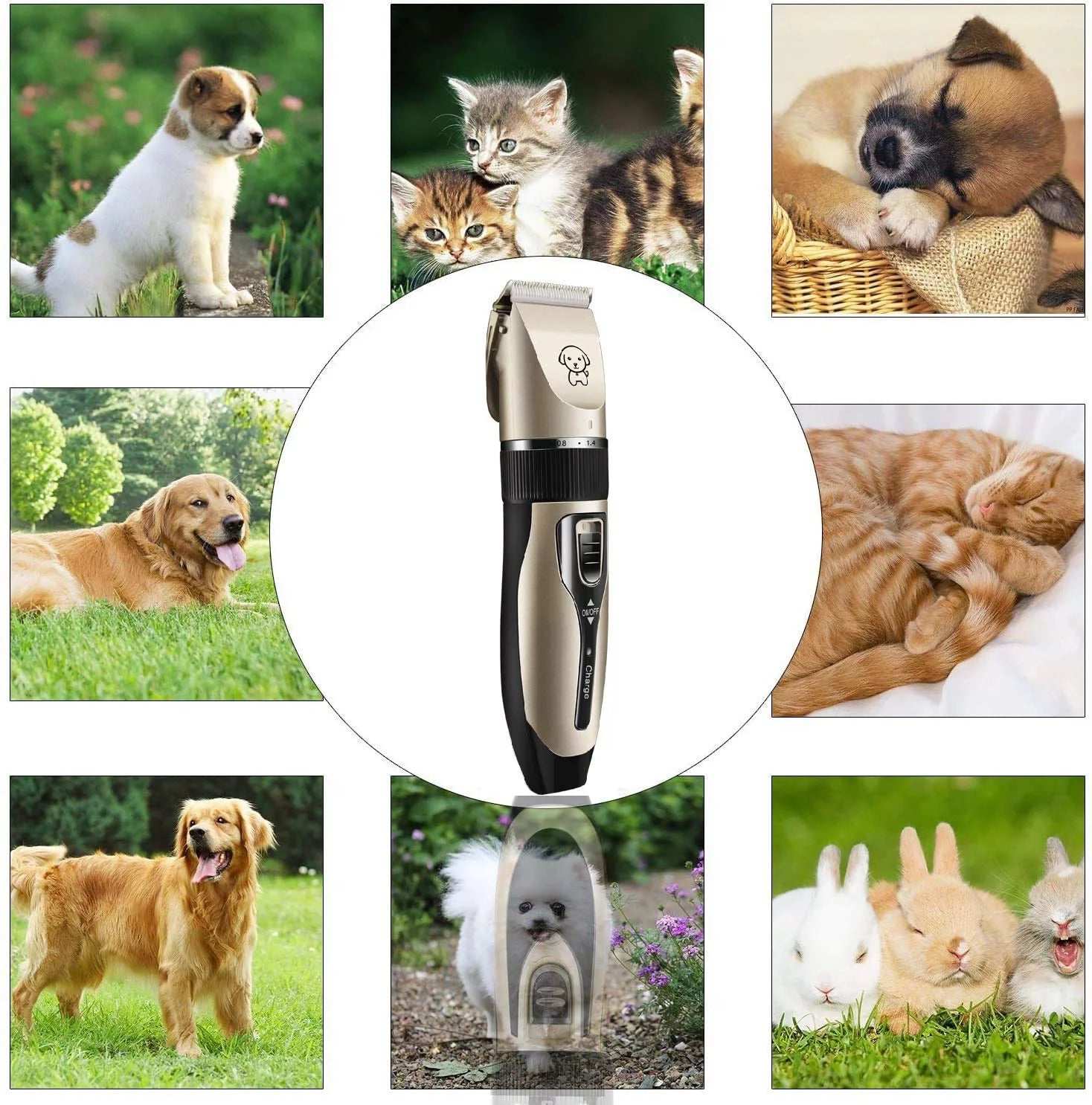 Rechargeable Cordless Dog Clippers | Professional Pet Grooming Kit