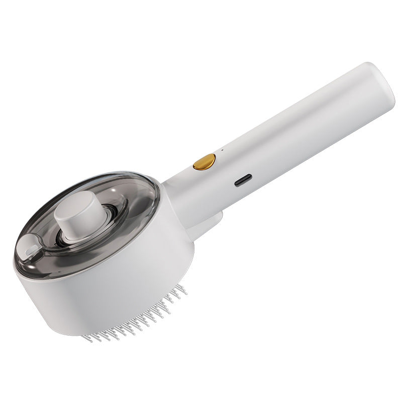 Self-Cleaning Steam Pet Grooming Brush | Dog & Cat Hair Remover