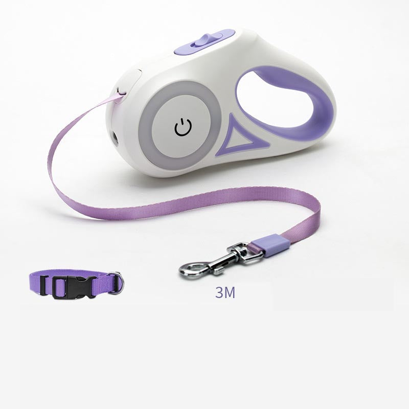 Retractable Dog Leash & Collar Set | Spotlight Pet Lead