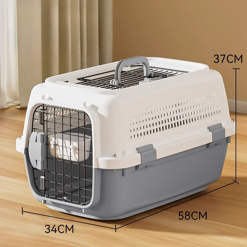 Airline-Approved Pet Carrier | Front & Top Load Travel Crate