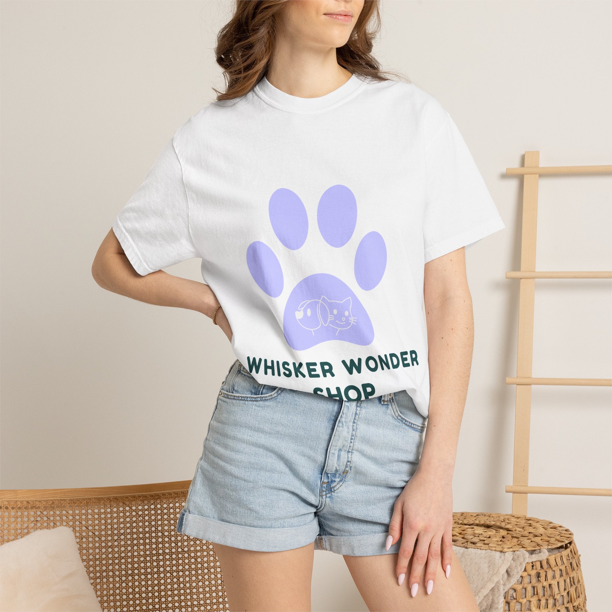 Whisker Wonder Shop Paw Logo T-Shirt