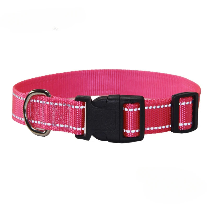 Nylon Dog Collar & Leash Set | Adjustable Walking Kit