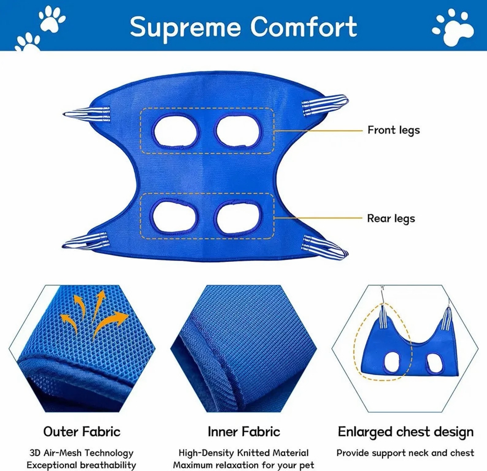 Pet Grooming Sling | Dog & Cat Grooming Hammock