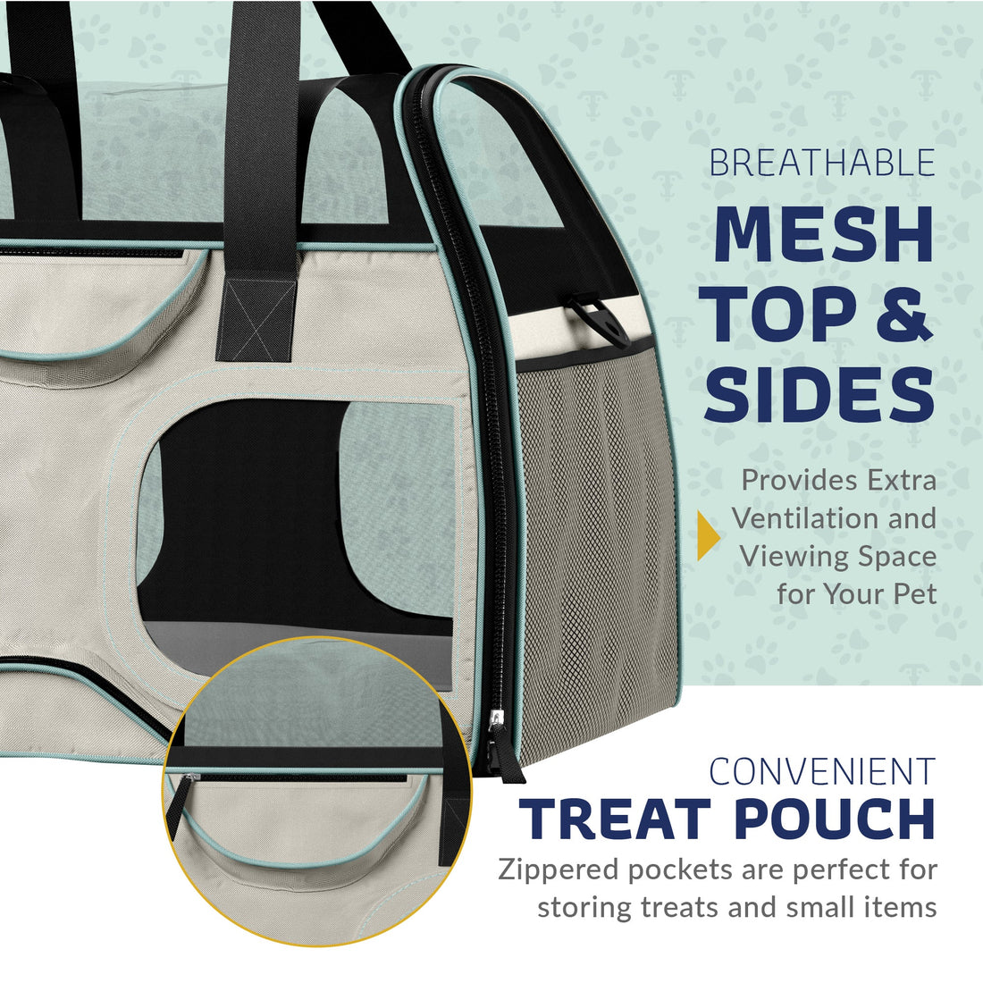 Luxury Rider Pet Carrier | Rolling Travel Carrier with Wheels