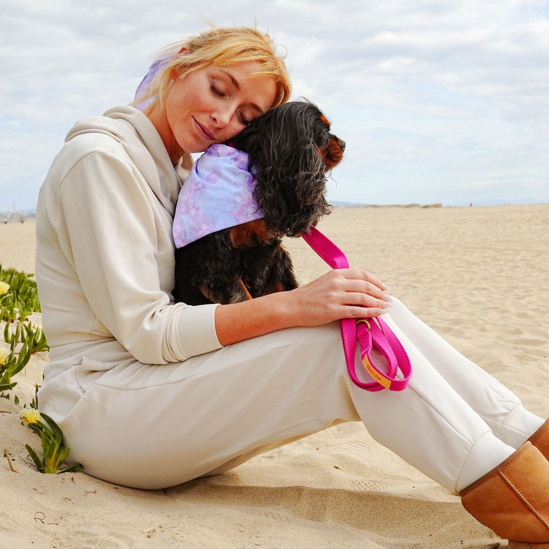 Tilley + Me Hemp Cotton Dog Leash - Durable, Sustainable, Adjustable, Lightweight & Soft-Malibu