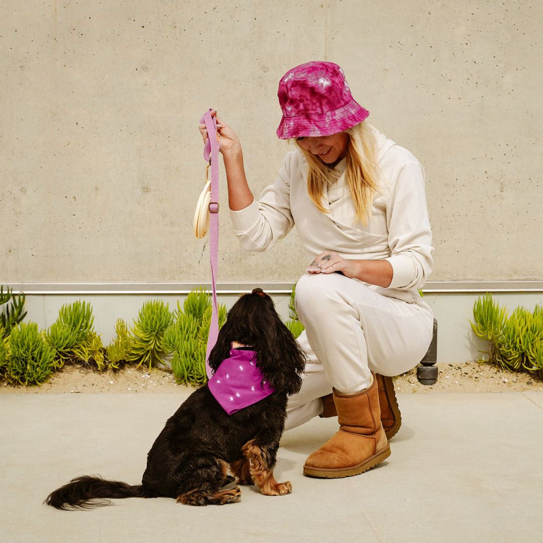 Tilley + Me Hemp Cotton Dog Leash - Durable, Sustainable, Adjustable, Lightweight & Soft-Malibu