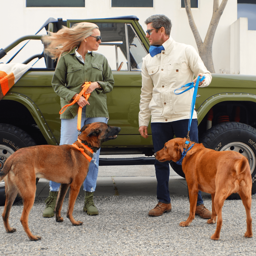 Tilley + Me Hemp Cotton Dog Leash - Durable, Sustainable, Adjustable, Lightweight & Soft-Malibu