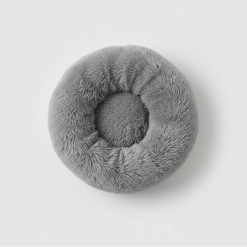 Plush Donut Comfort Pet Bed