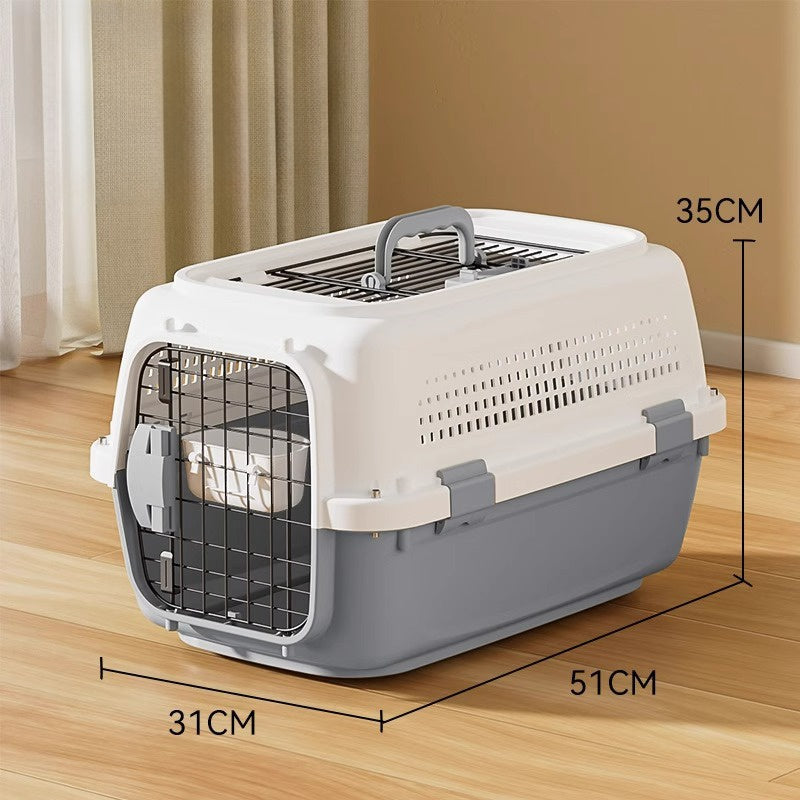 Airline-Approved Pet Carrier | Front & Top Load Travel Crate