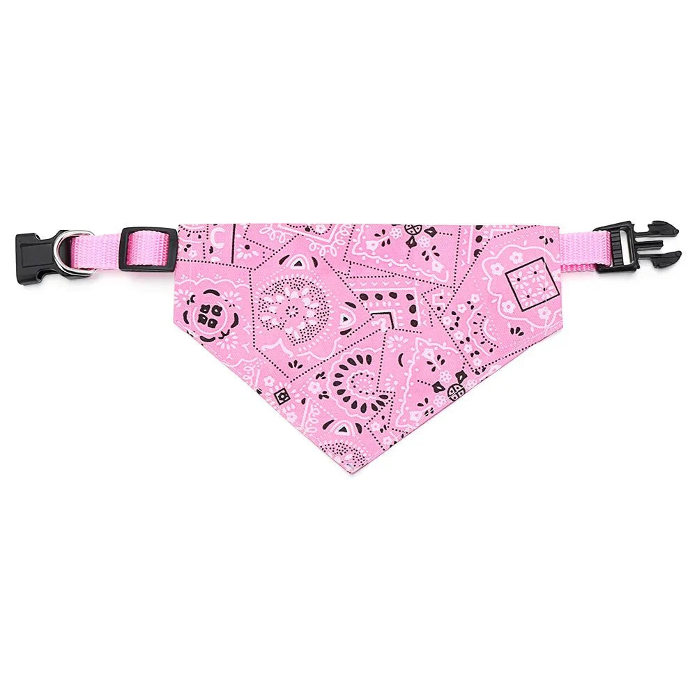 Adjustable Pet Bandana Scarf | Washable Cotton Triangle Collar for Dogs and Cats