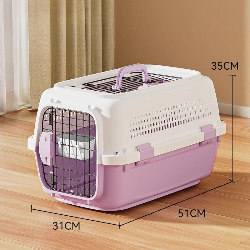 Airline-Approved Pet Carrier | Front & Top Load Travel Crate