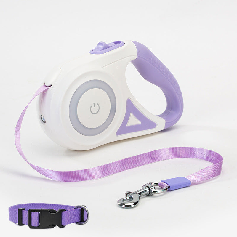 Retractable Dog Leash & Collar Set | Spotlight Pet Lead