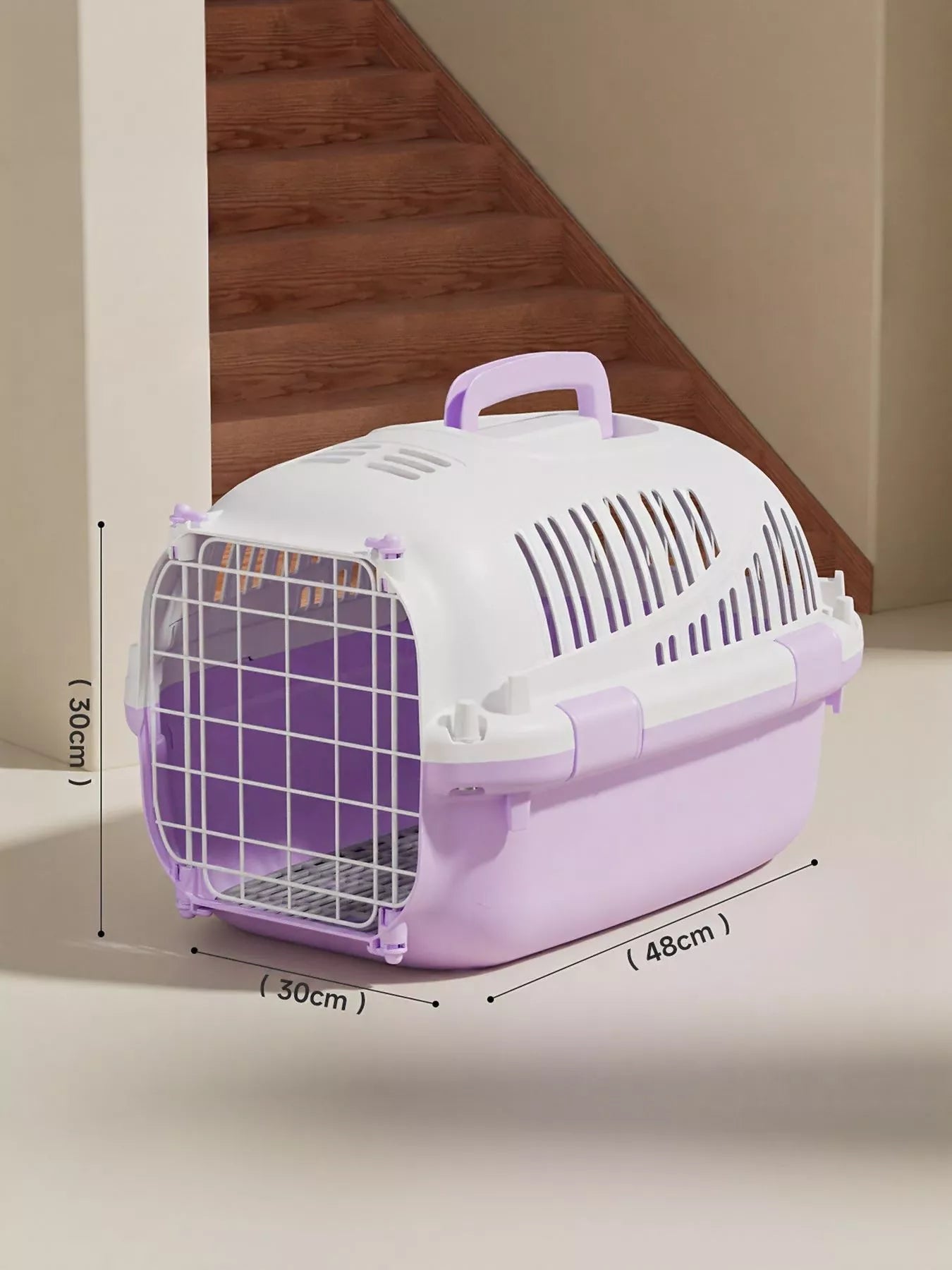Portable Ventilated Pet Carrier Travel Cage
