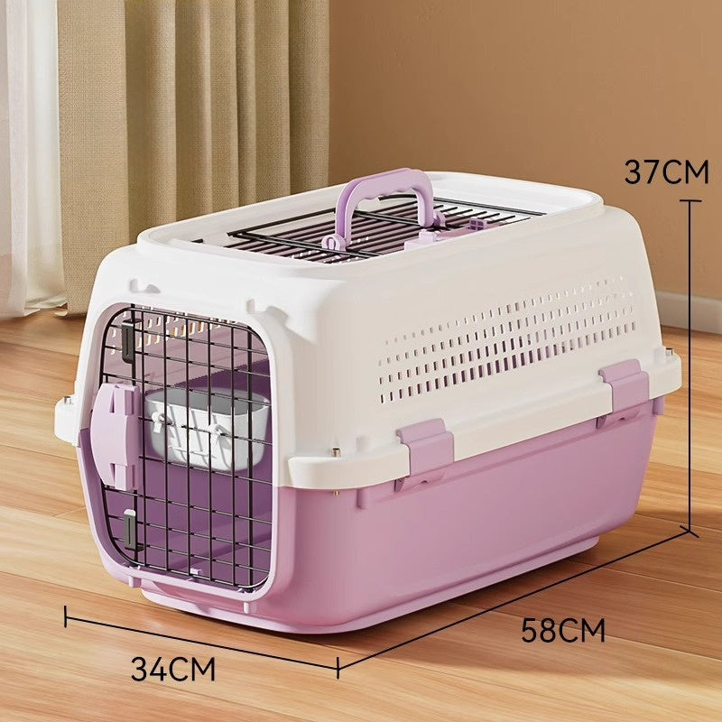 Airline-Approved Pet Carrier | Front & Top Load Travel Crate