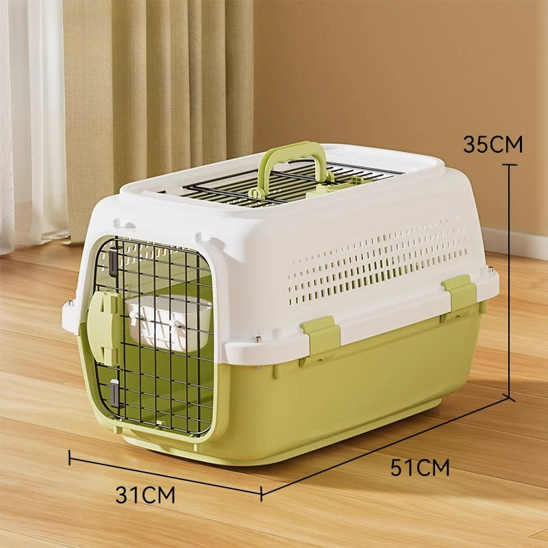 Airline-Approved Pet Carrier | Front & Top Load Travel Crate