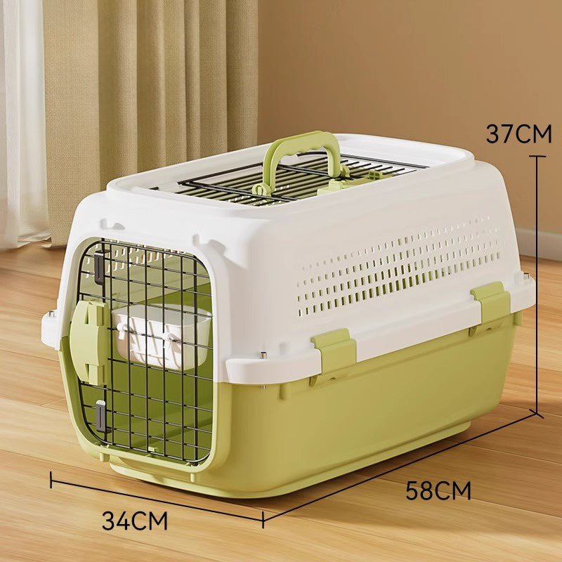 Airline-Approved Pet Carrier | Front & Top Load Travel Crate