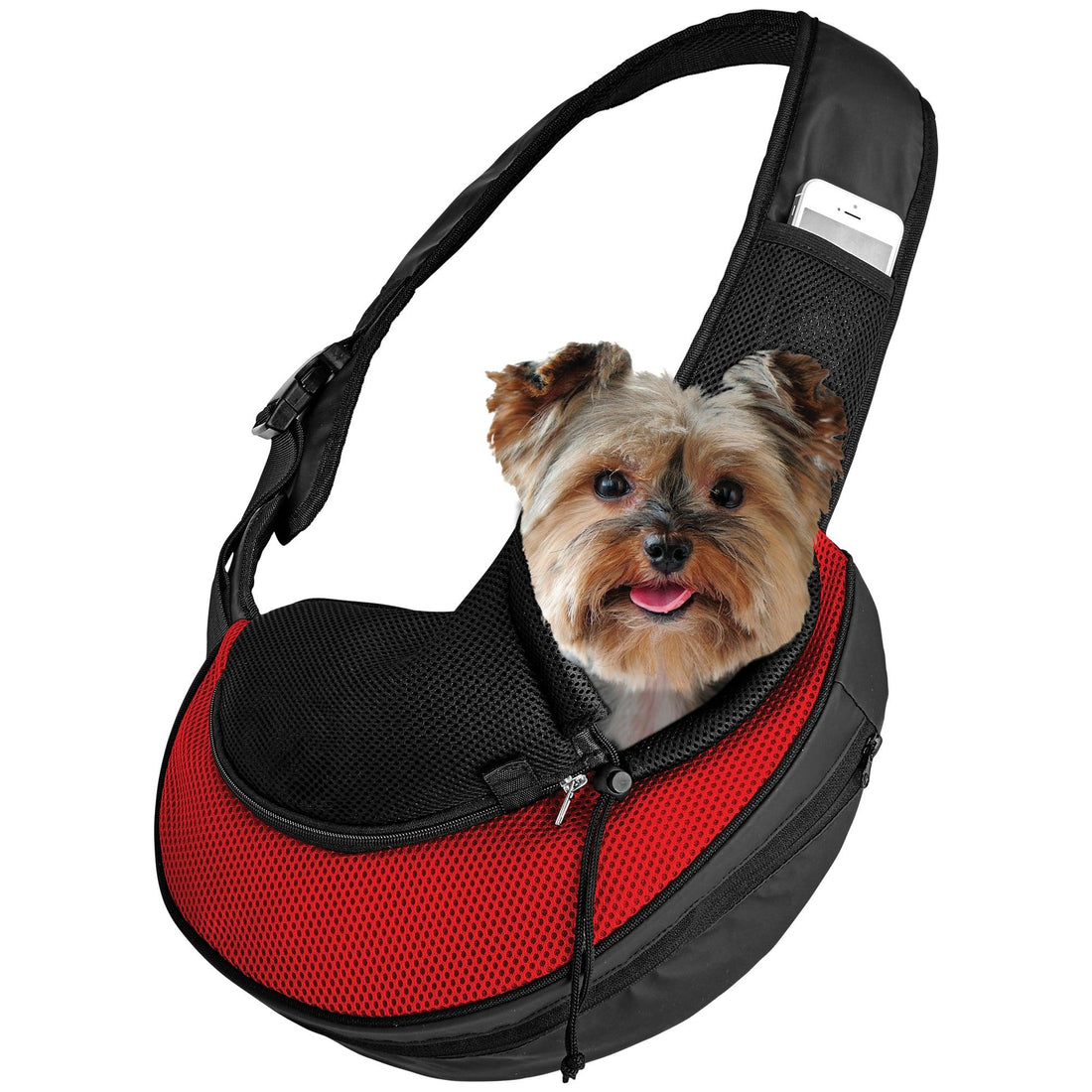 Expandable Sling Pet Carrier | Front Shoulder Bag for Small Pets