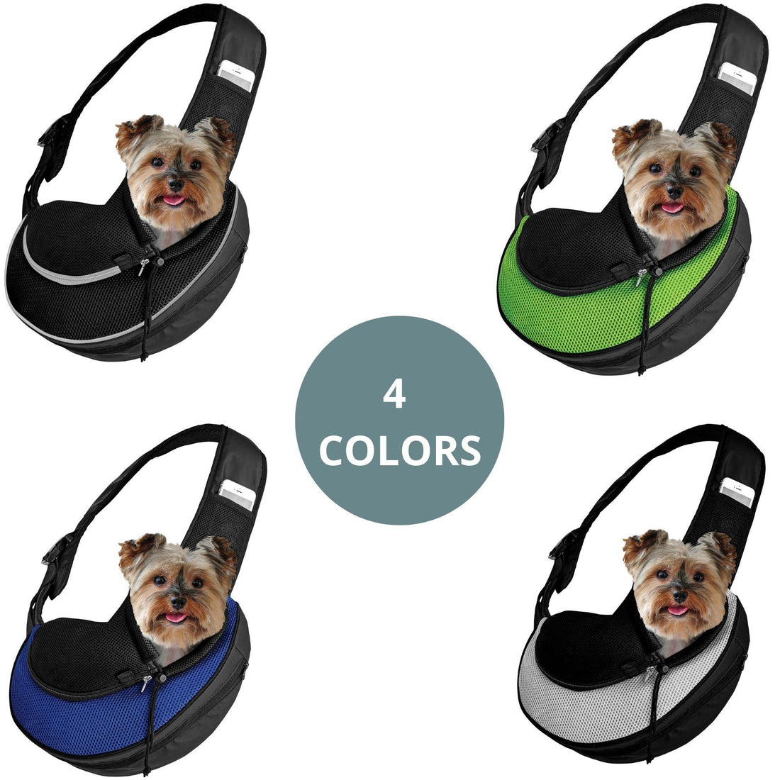Expandable Sling Pet Carrier | Front Shoulder Bag for Small Pets