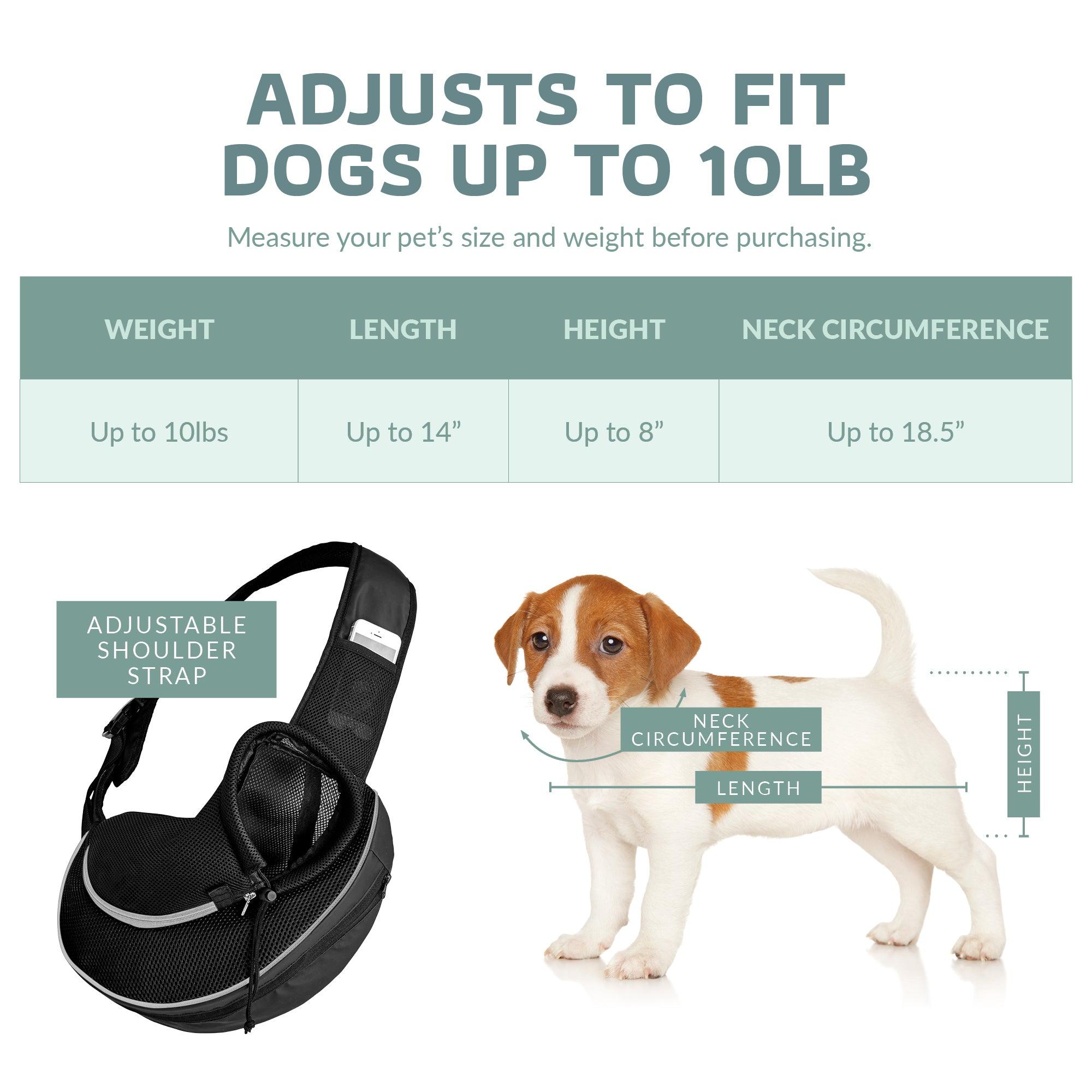 Expandable Sling Pet Carrier | Front Shoulder Bag for Small Pets
