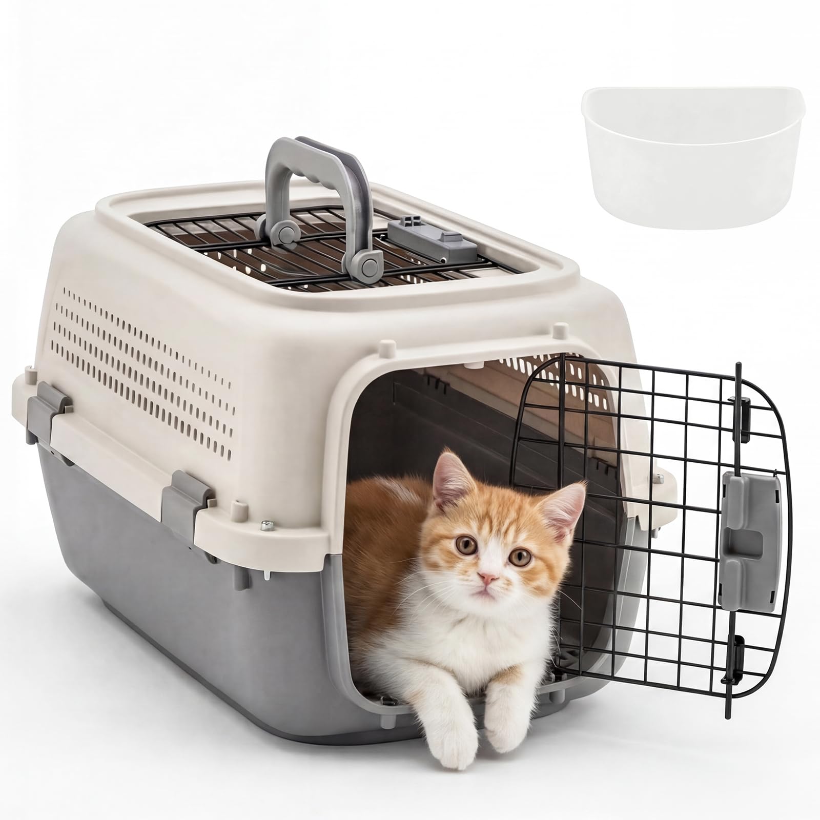 Airline-Approved Pet Carrier | Front & Top Load Travel Crate