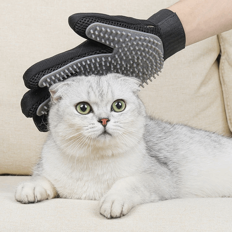 Silicone Pet Grooming Gloves – Deshedding & Massage