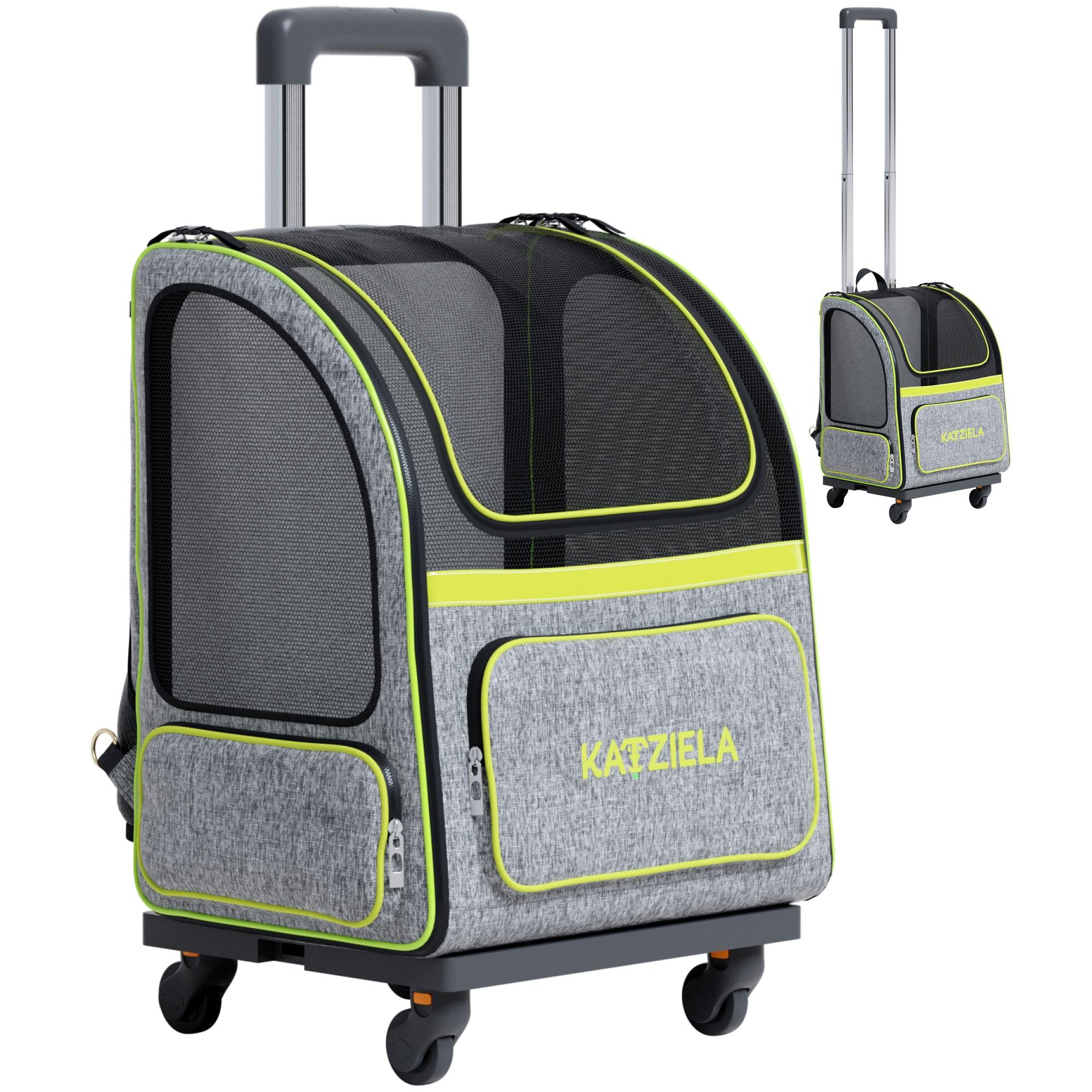 Hybrid Pet Backpack with Wheels | Rolling Travel Carrier