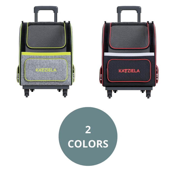 Hybrid Pet Backpack with Wheels | Rolling Travel Carrier