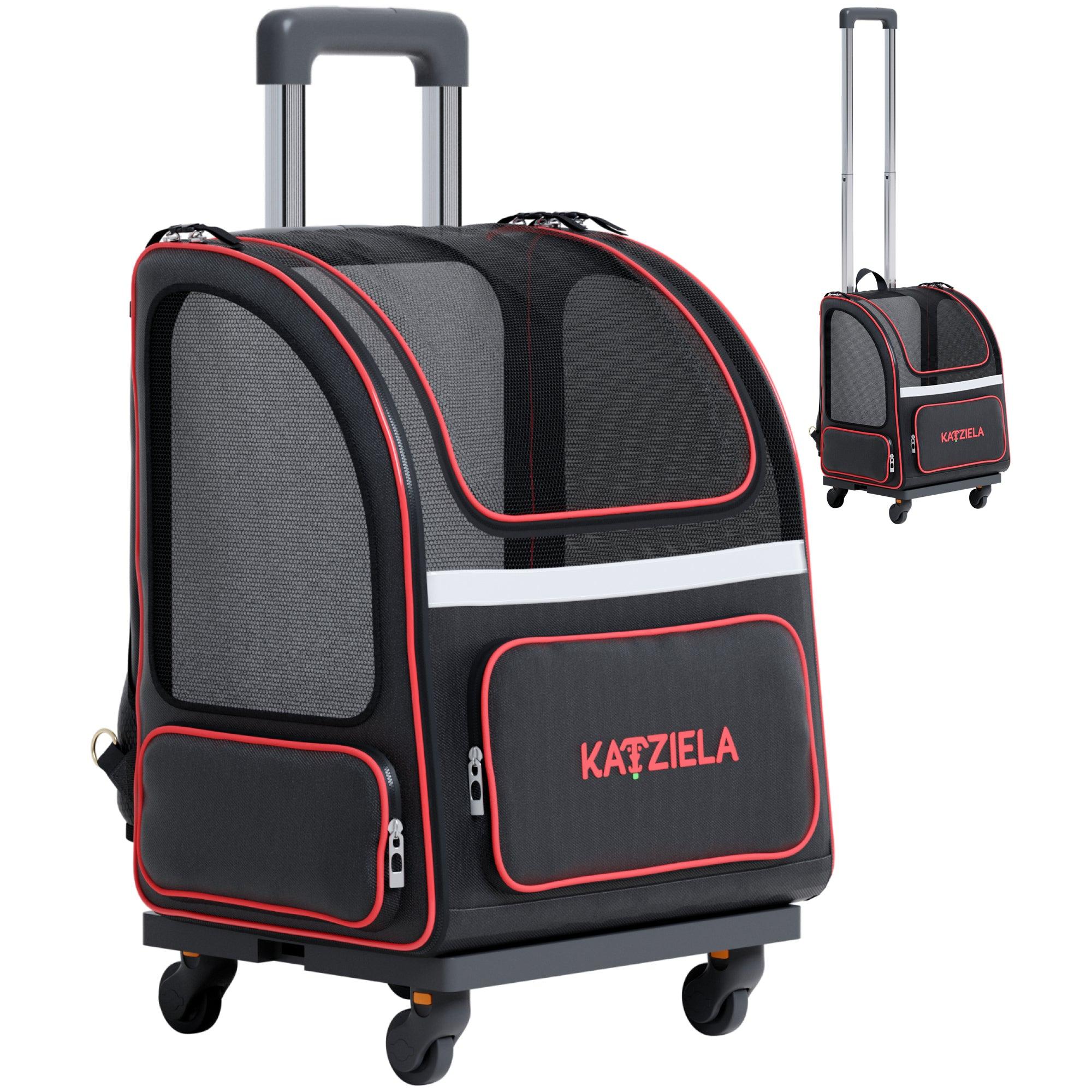 Hybrid Pet Backpack with Wheels | Rolling Travel Carrier