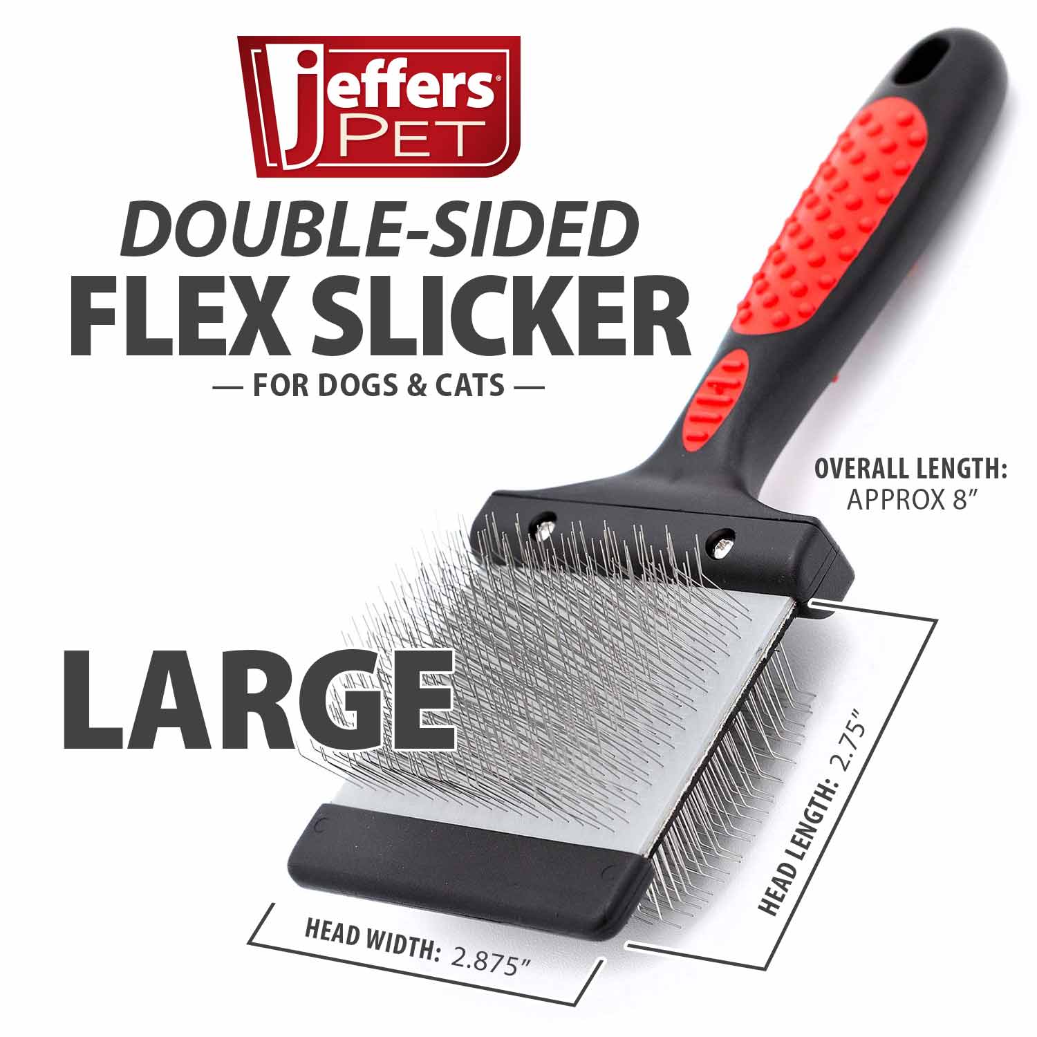 Double-Sided Flex Head Pet Grooming Slicker Brush