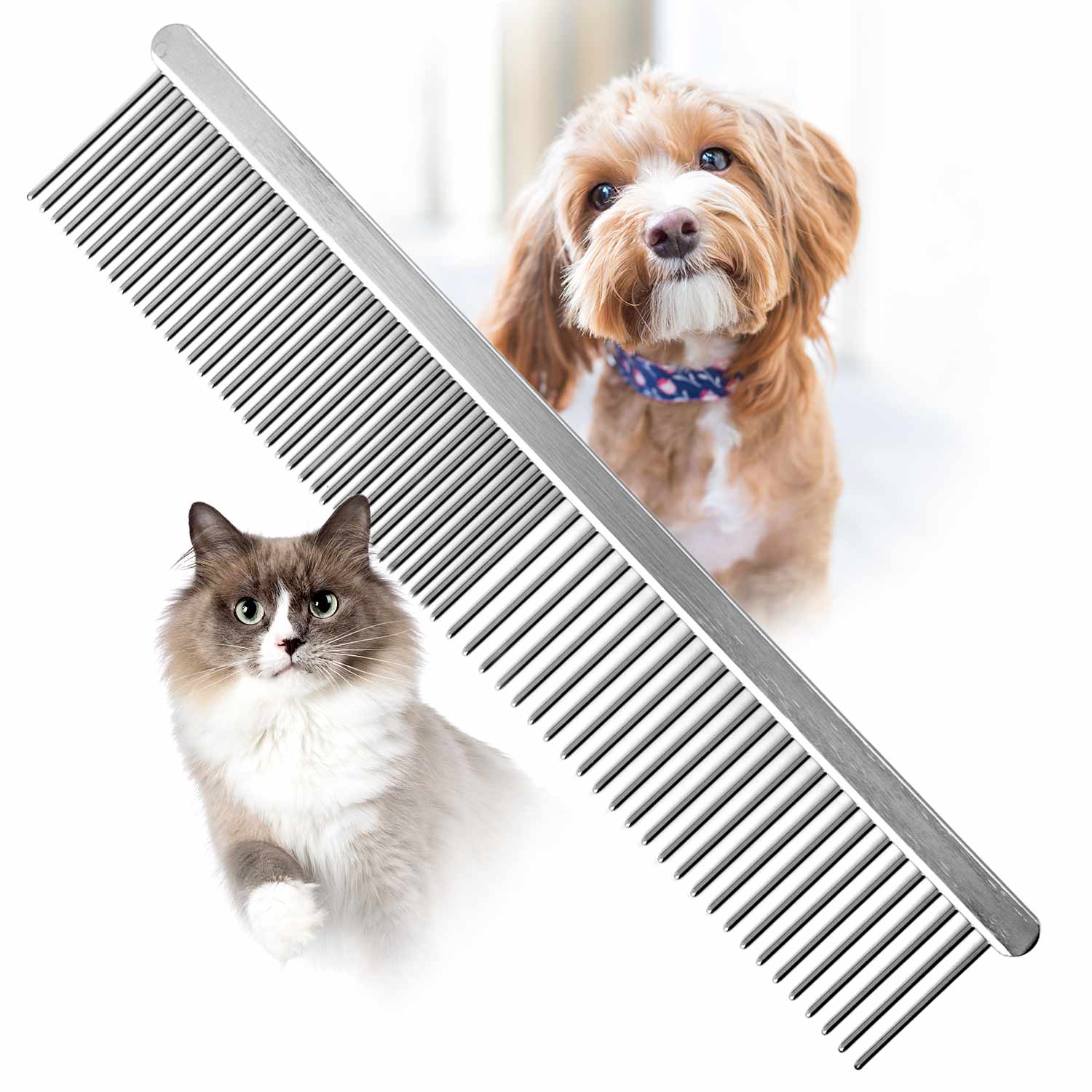 Flat Back Pet Grooming Combs