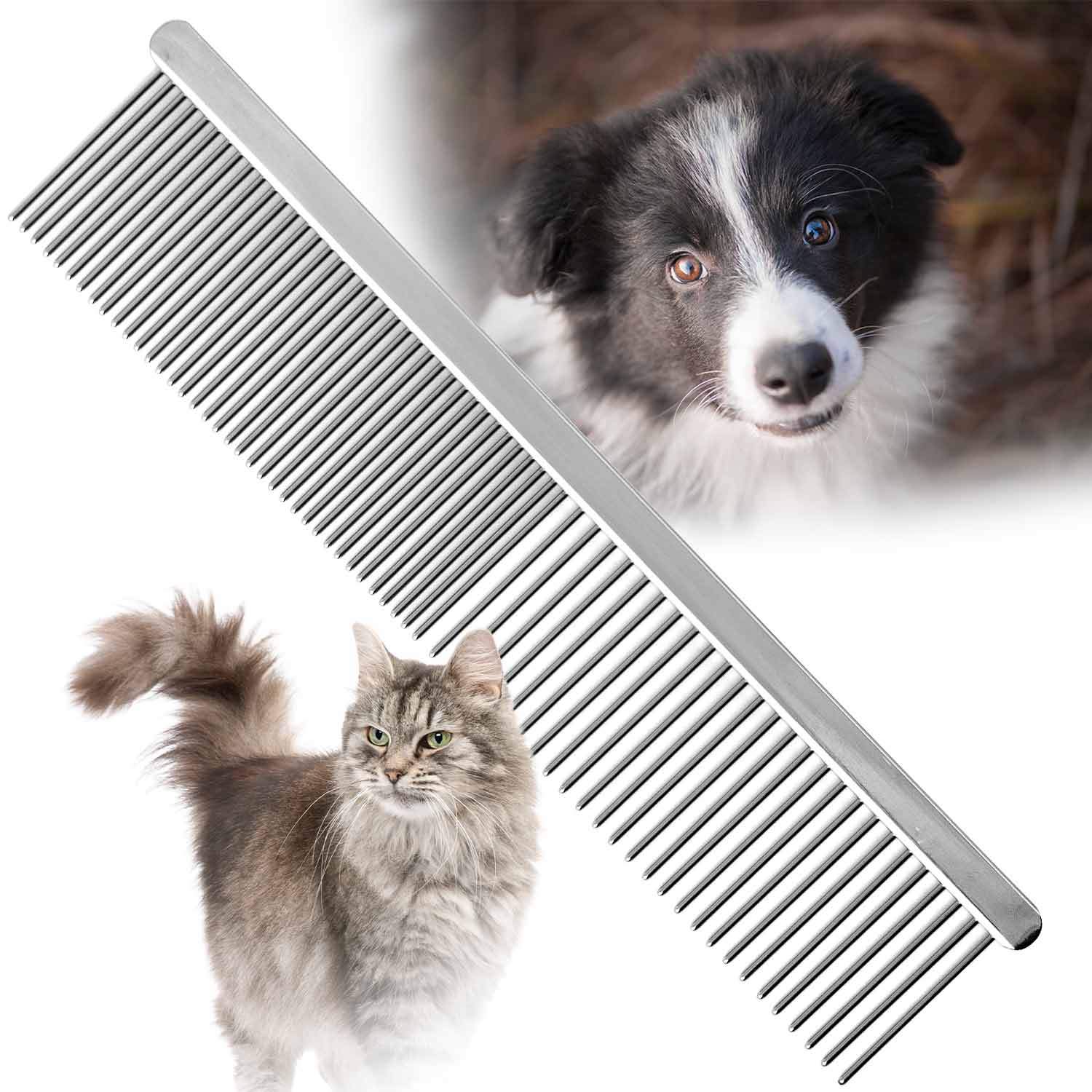 Flat Back Pet Grooming Combs