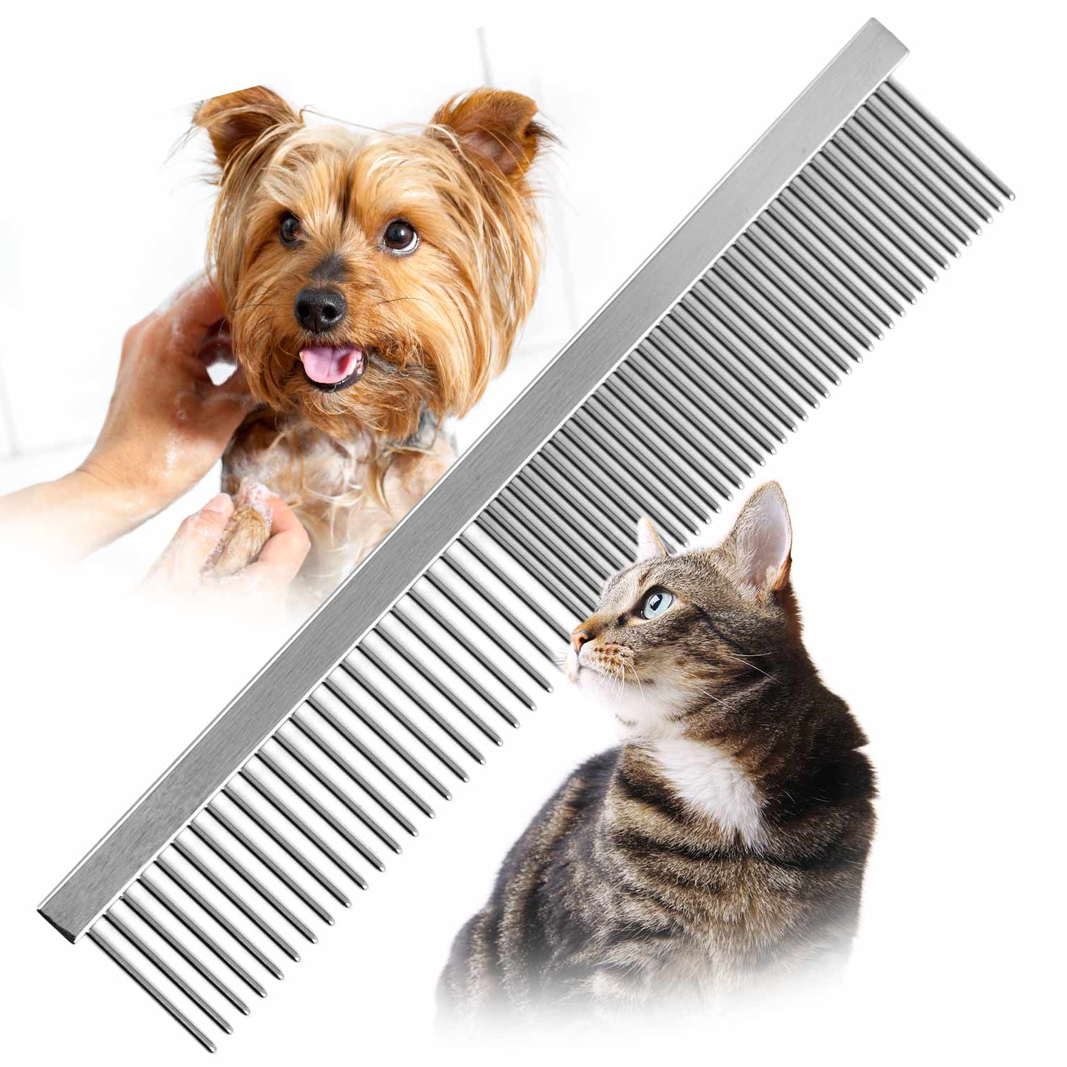 Flat Back Pet Grooming Combs