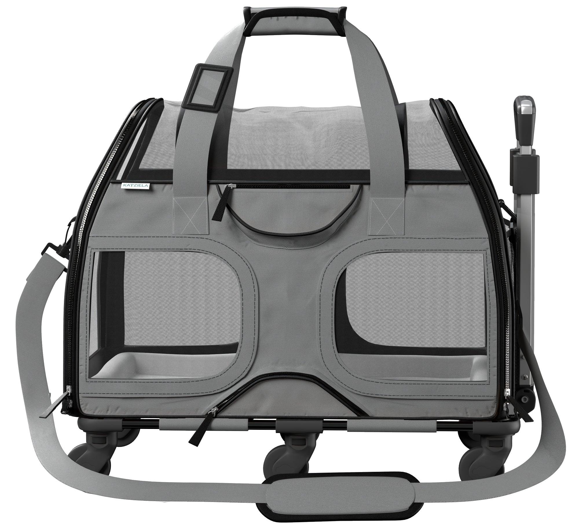 Luxury Rider Pet Carrier | Rolling Travel Carrier with Wheels