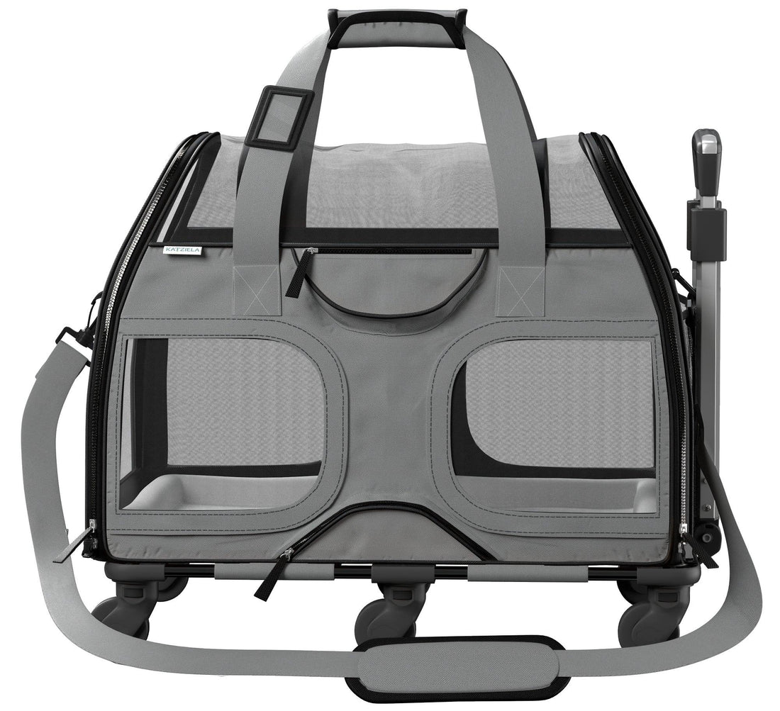 Luxury Rider Pet Carrier | Rolling Travel Carrier with Wheels