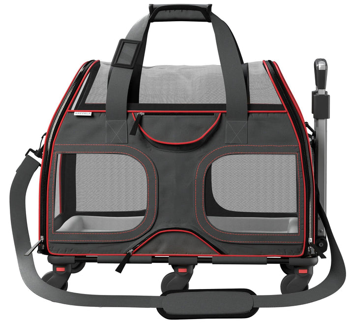 Luxury Rider Pet Carrier | Rolling Travel Carrier with Wheels