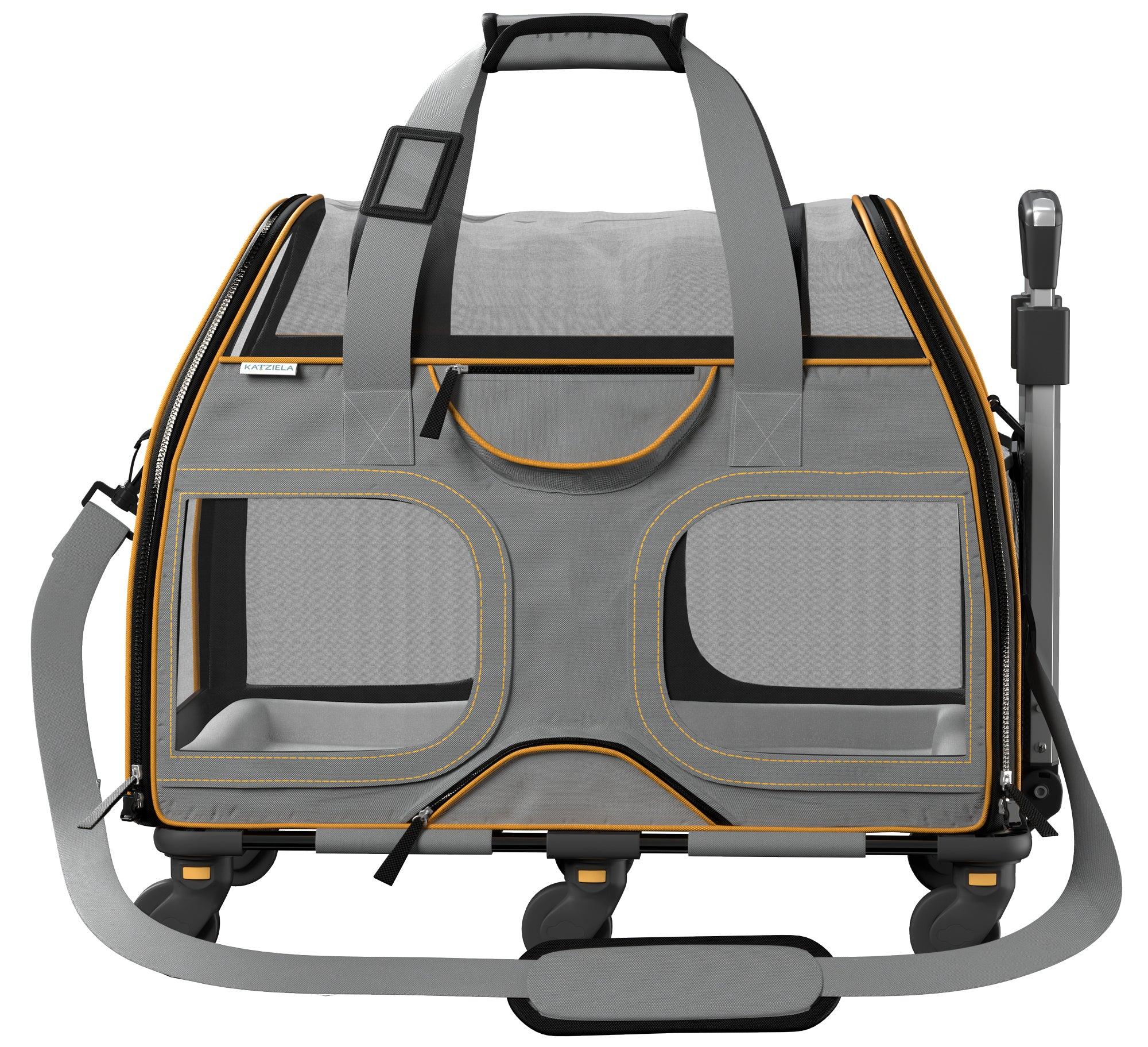 Luxury Rider Pet Carrier | Rolling Travel Carrier with Wheels