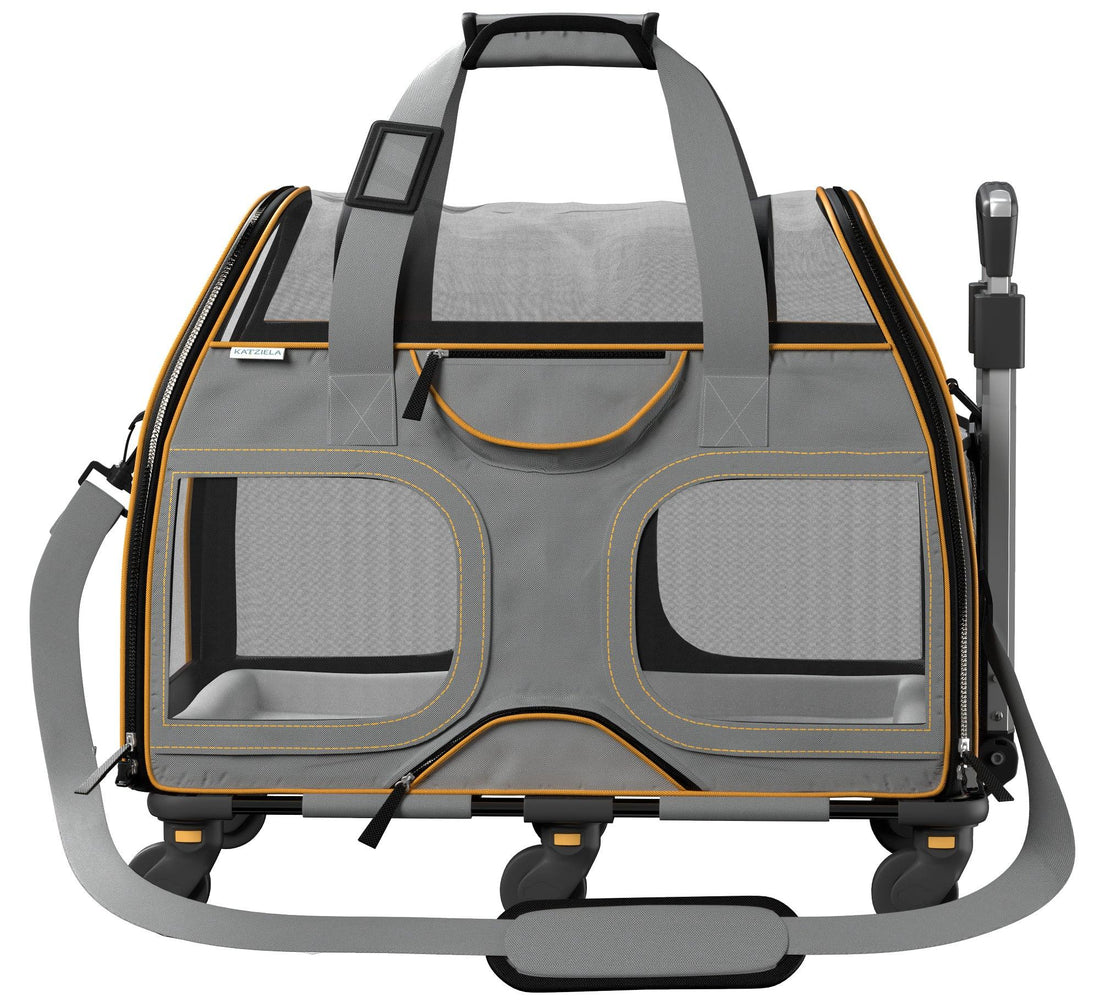 Luxury Rider Pet Carrier | Rolling Travel Carrier with Wheels