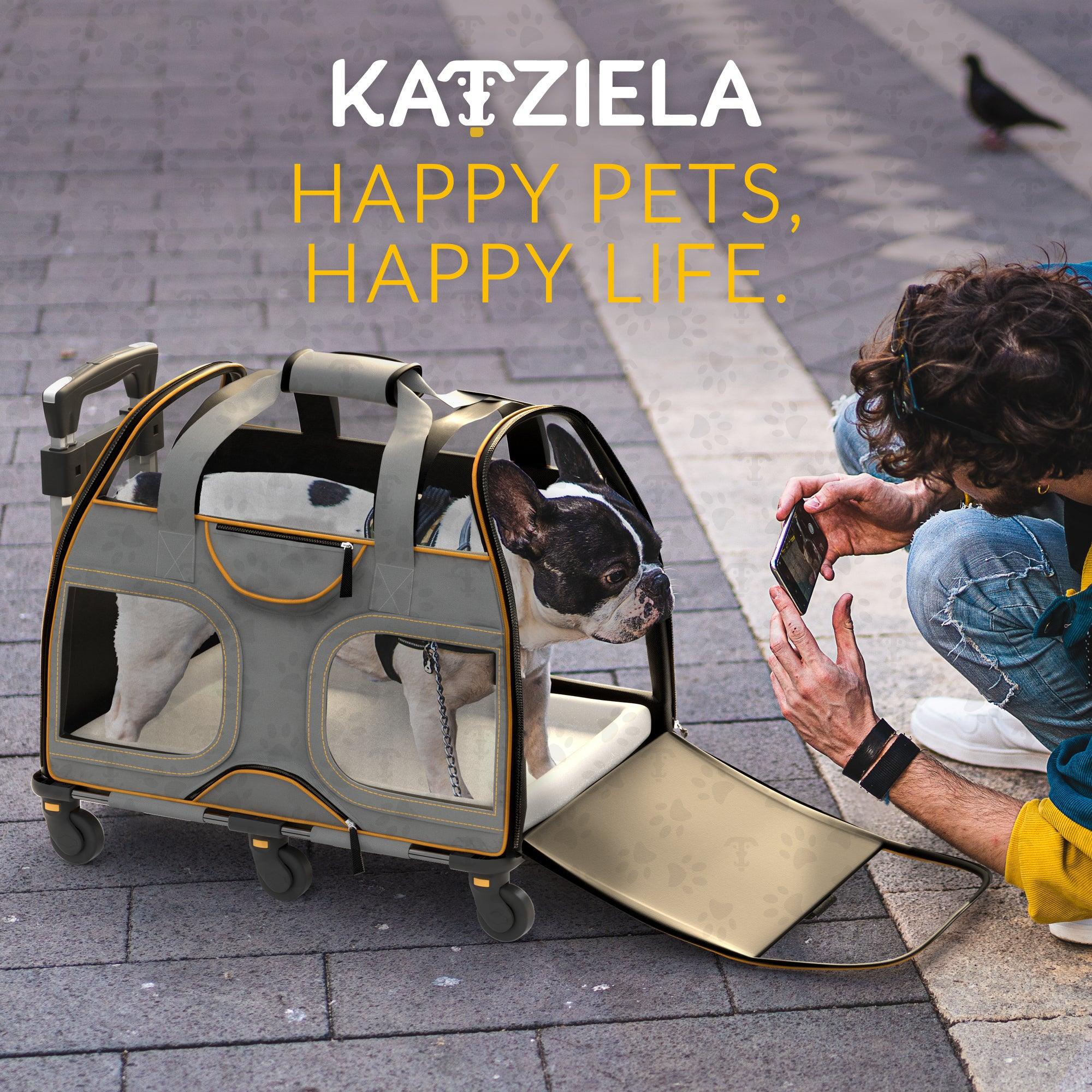Luxury Rider Pet Carrier | Rolling Travel Carrier with Wheels
