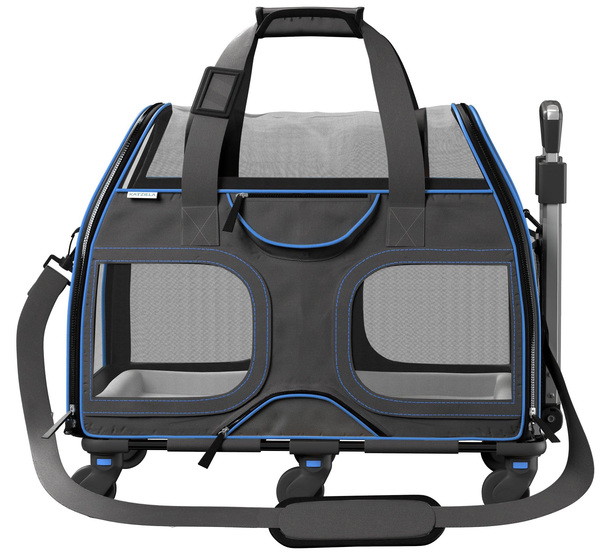 Luxury Rider Pet Carrier | Rolling Travel Carrier with Wheels