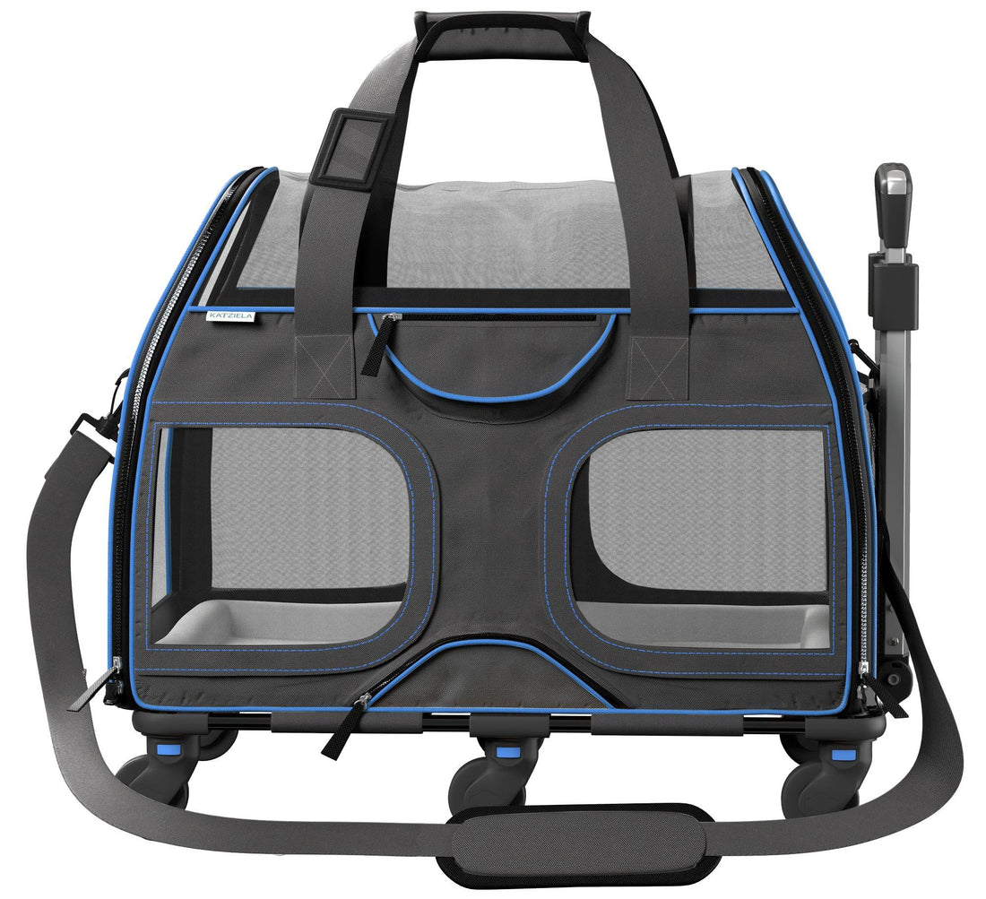 Luxury Rider Pet Carrier | Rolling Travel Carrier with Wheels