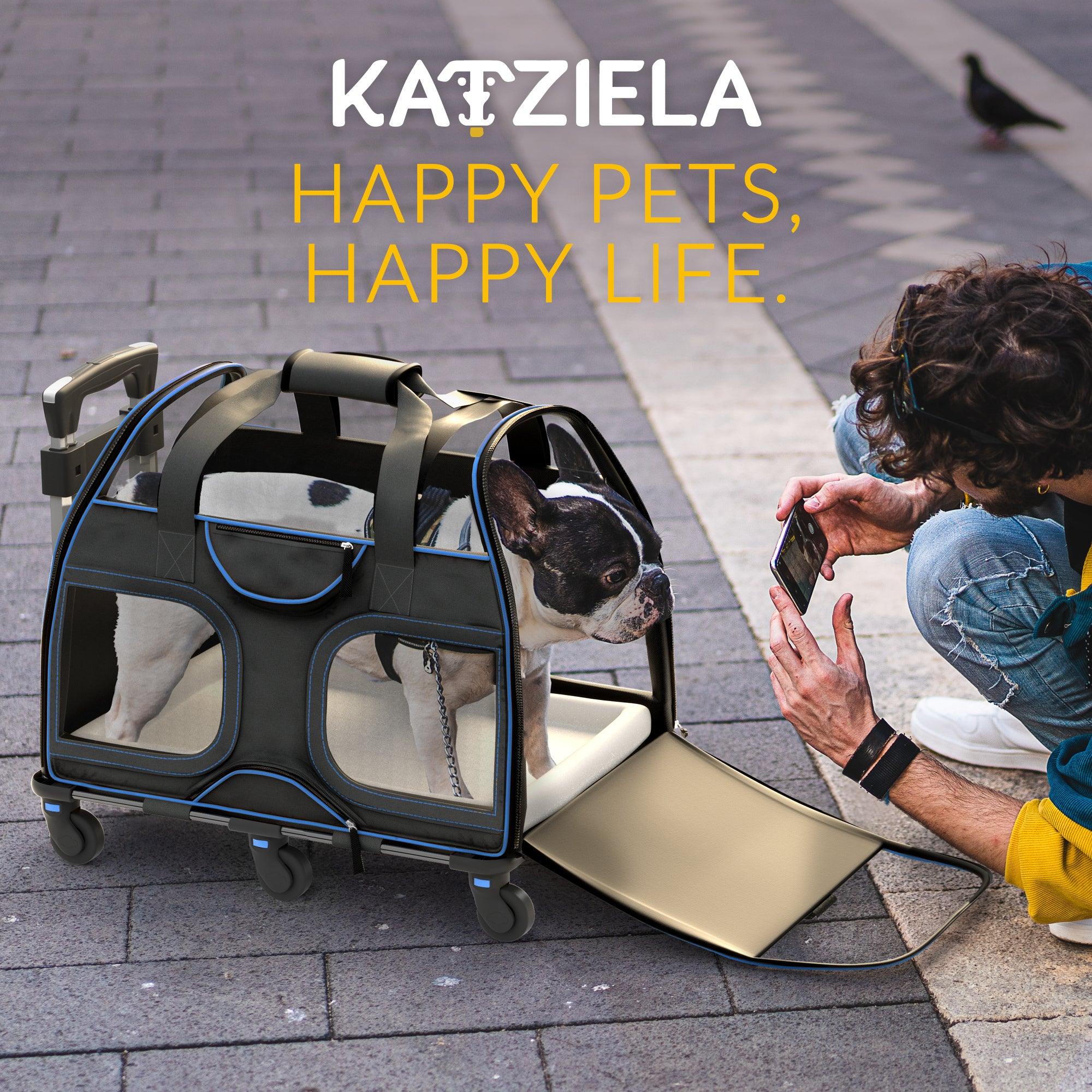 Luxury Rider Pet Carrier | Rolling Travel Carrier with Wheels