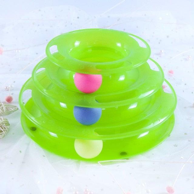 Interactive Cat Toy Set | Track Tower & Motion Fish Toys