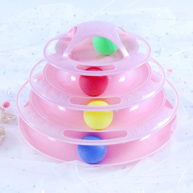 Interactive Cat Toy Set | Track Tower & Motion Fish Toys