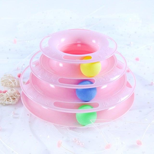 Interactive Cat Toy Set | Track Tower & Motion Fish Toys