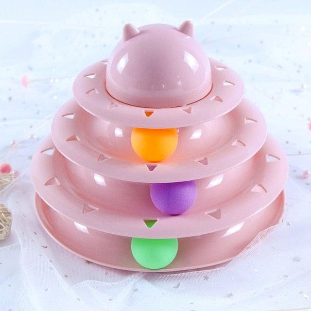 Interactive Cat Toy Set | Track Tower & Motion Fish Toys