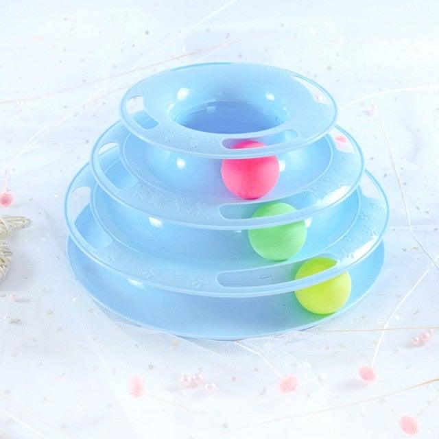 Interactive Cat Toy Set | Track Tower & Motion Fish Toys